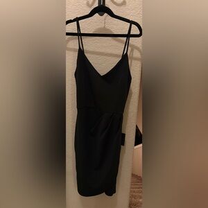 Lulu's Chic Black Mini Dress